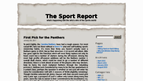 What Thesportreport.com website looked like in 2012 (12 years ago)