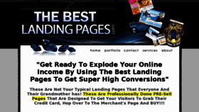 What Thebestlandingpages.com website looked like in 2012 (12 years ago)