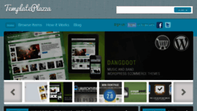 What Templateplazza.net website looked like in 2012 (13 years ago)