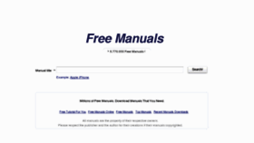 What The-manuals.com website looked like in 2012 (11 years ago)
