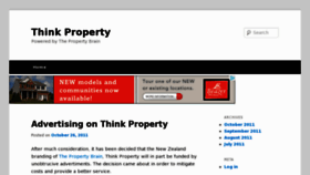 What Thinkproperty.co.nz website looked like in 2012 (11 years ago)