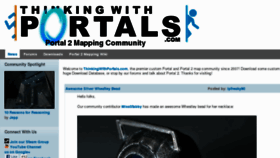 What Thinkingwithportals.com website looked like in 2012 (11 years ago)