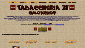 What Tabaccheria21.net website looked like in 2012 (11 years ago)