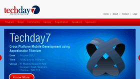 What Techday7.com website looked like in 2012 (11 years ago)