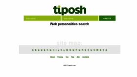 What Tiposh.com website looked like in 2012 (11 years ago)