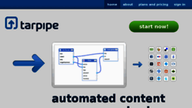 What Tarpipe.com website looked like in 2012 (11 years ago)