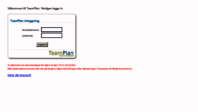 What Teamplan.se website looked like in 2012 (11 years ago)