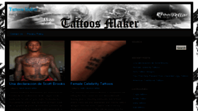 What Tattoosmaker.com website looked like in 2012 (11 years ago)