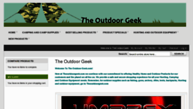What Theoutdoorgeek.com website looked like in 2012 (11 years ago)
