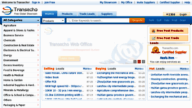 What Transecho.com website looked like in 2012 (11 years ago)