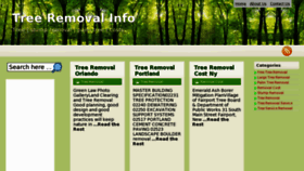 What Treeremovalinfo.com website looked like in 2012 (11 years ago)