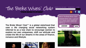 What Thebrokewivesclub.com website looked like in 2012 (11 years ago)