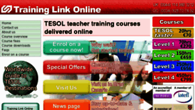 What Traininglinkonline.co.uk website looked like in 2012 (11 years ago)