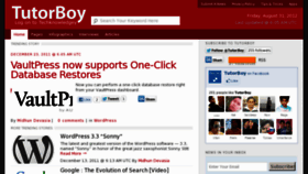 What Tutorboy.com website looked like in 2012 (11 years ago)