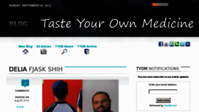What Tasteyom.com website looked like in 2012 (11 years ago)