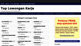 What Toplowongankerja.com website looked like in 2012 (11 years ago)