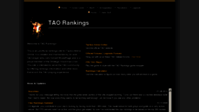 What Taorankings.com website looked like in 2012 (11 years ago)