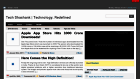 What Techshashank.com website looked like in 2012 (11 years ago)
