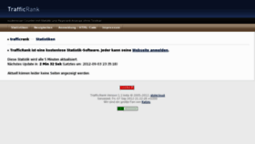 What Trafficrank.de website looked like in 2012 (11 years ago)