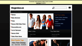 What Thegenius.us website looked like in 2012 (11 years ago)