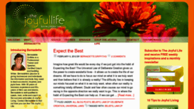 What Thejoyfullife.com website looked like in 2012 (11 years ago)