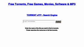 What Torrent.x777.info website looked like in 2012 (11 years ago)