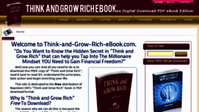 What Think-and-grow-rich-ebook.com website looked like in 2012 (11 years ago)