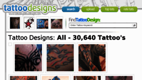 What Tattooingtattoodesigns.com website looked like in 2012 (11 years ago)