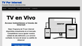 What Tvporinternet.org website looked like in 2012 (11 years ago)