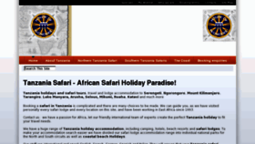 What Tanzania-holiday.com website looked like in 2012 (11 years ago)