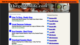 What Thegoldenlife.com website looked like in 2012 (11 years ago)