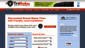What Tiremonkey.com website looked like in 2012 (11 years ago)