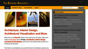 What Theresidentarchitect.com website looked like in 2012 (11 years ago)