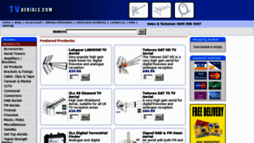 What Tvaerials.com website looked like in 2011 (13 years ago)