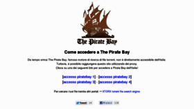 What Thepiratebayitalia.com website looked like in 2012 (11 years ago)
