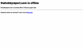 What Thehobbyreport.com website looked like in 2012 (11 years ago)