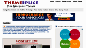 What Themesplice.com website looked like in 2012 (11 years ago)