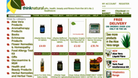 What Thinknatural.com website looked like in 2012 (11 years ago)