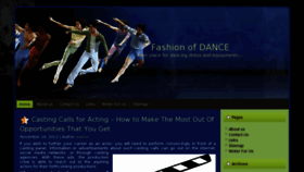 What Talkaboutdance.com website looked like in 2012 (11 years ago)