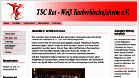 What Tanzclub-tbb.de website looked like in 2012 (11 years ago)