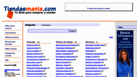 What Tiendasmania.com website looked like in 2011 (13 years ago)