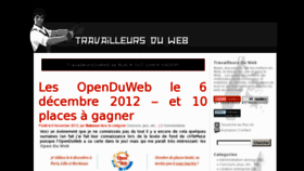 What Travailleursduweb.com website looked like in 2012 (11 years ago)
