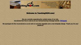 What Teachingmom.com website looked like in 2012 (11 years ago)