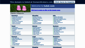 What Tubd.com website looked like in 2012 (11 years ago)