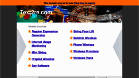 What Text2re.com website looked like in 2012 (11 years ago)