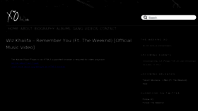 What The-weeknd-xo.com website looked like in 2012 (11 years ago)