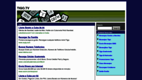 What Tigo.tv website looked like in 2012 (11 years ago)