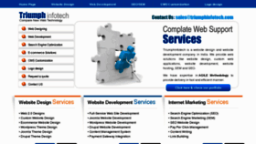 What Triumphinfotech.com website looked like in 2012 (11 years ago)