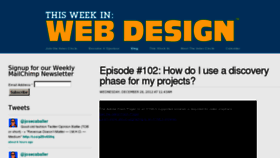 What Thisweekinwebdesign.com website looked like in 2012 (11 years ago)