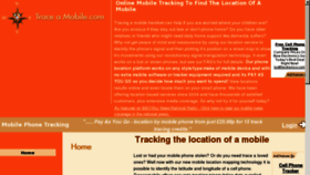What Traceamobile.com website looked like in 2012 (11 years ago)